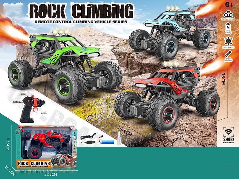 2.4G Off-Road Climbing Remote Control Vehicle With Roof Light/Spray