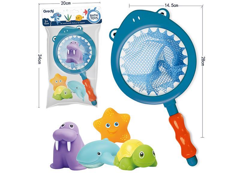 5PCS Bath  Catch Fish Toy