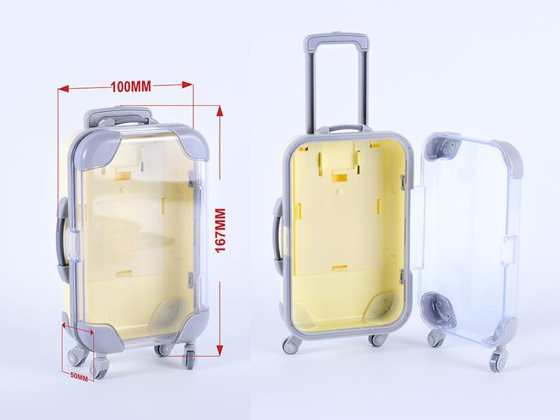 Storage Small Luggage(Transparent Yellow)