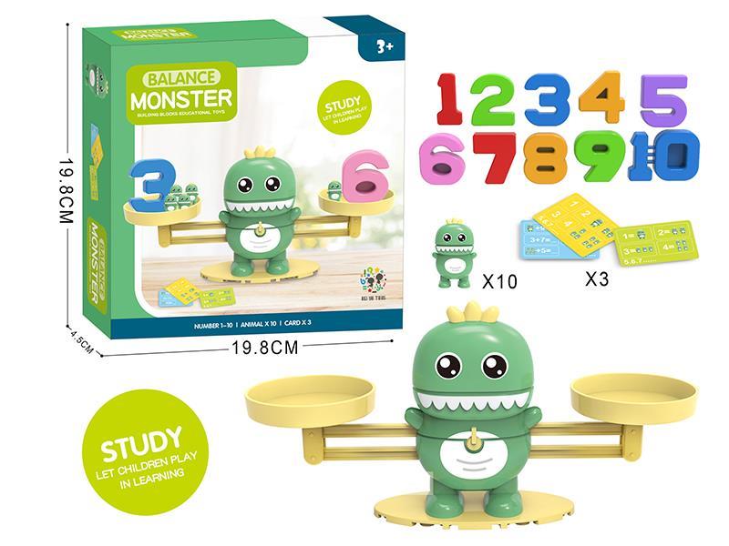 Dinosaur Monster Balance Number Educational Toys