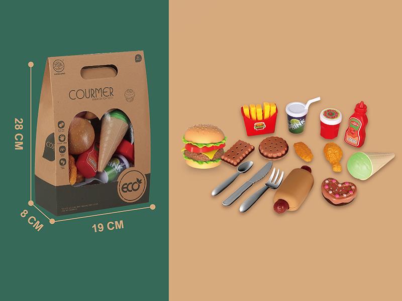 Delicious Hamburger Set Simulation Toys 15pcs