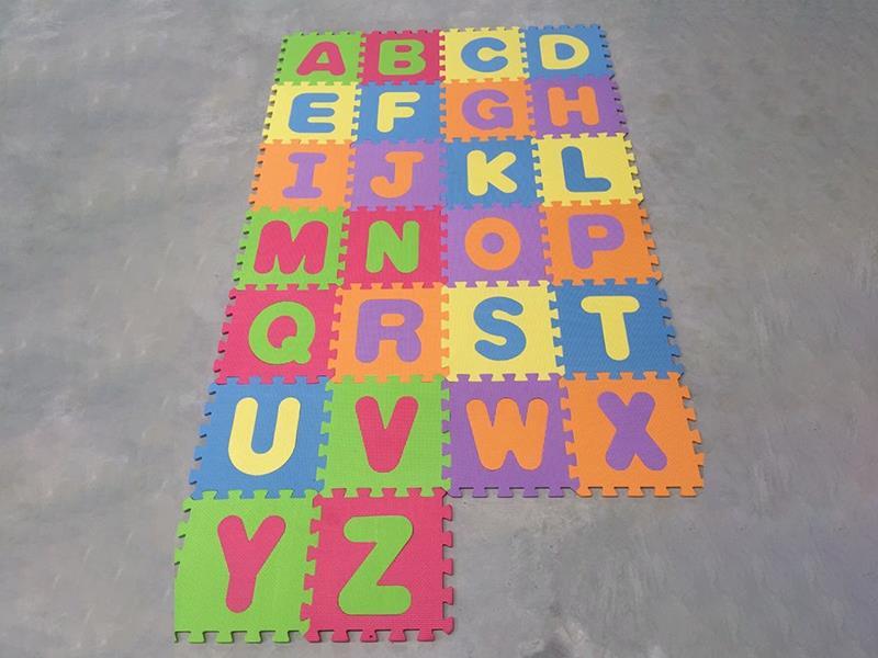EVA Puzzle Floor Mat 26 Pieces 26 English Letters