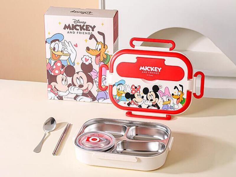 Mickey Stainless Steel Compartment Lunch Box