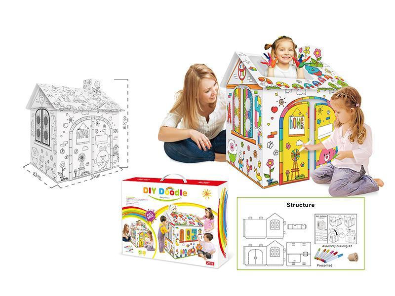 Baby House DIY Doodle WITH LIGHT & MUSIC