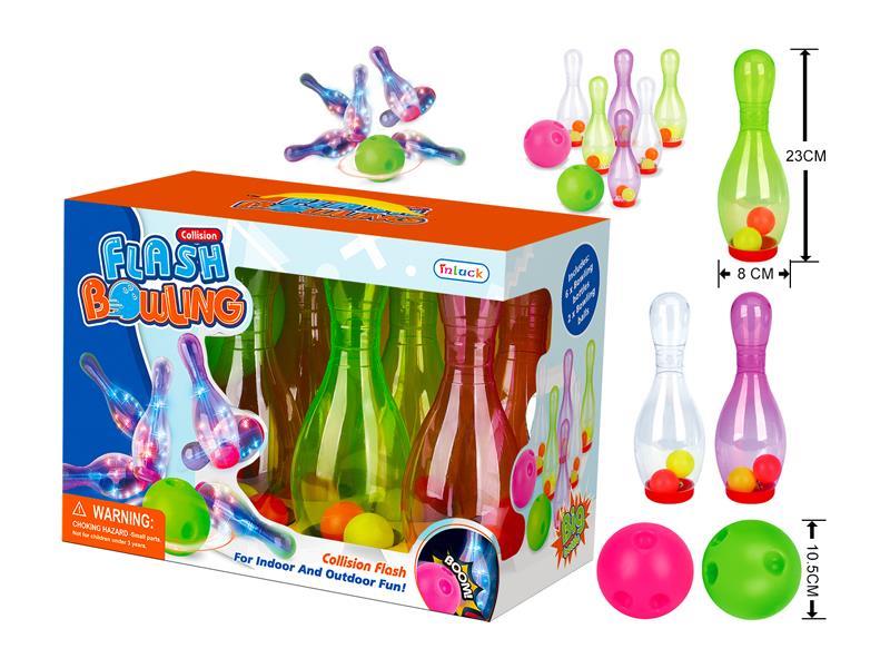Collision Flash Bowling Ball (6 Flash Bottles+2 Balls)