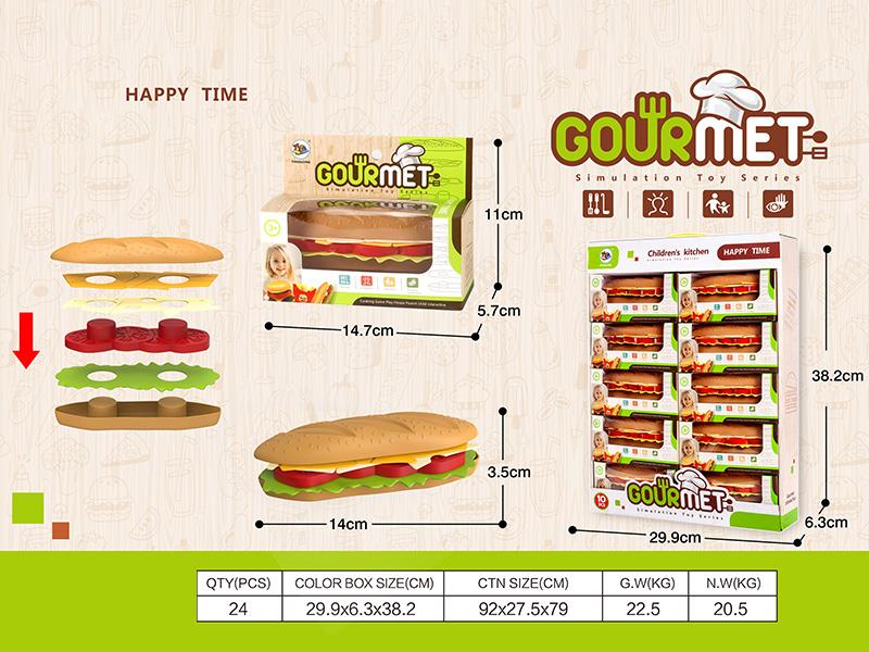 Simulation Hamburger Toys 10pcs