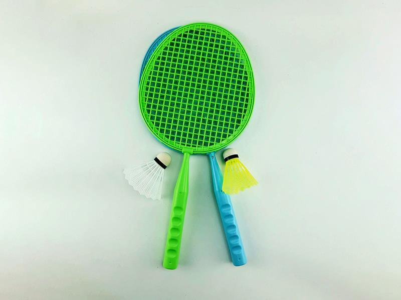Feather + 2 Badminton Racket