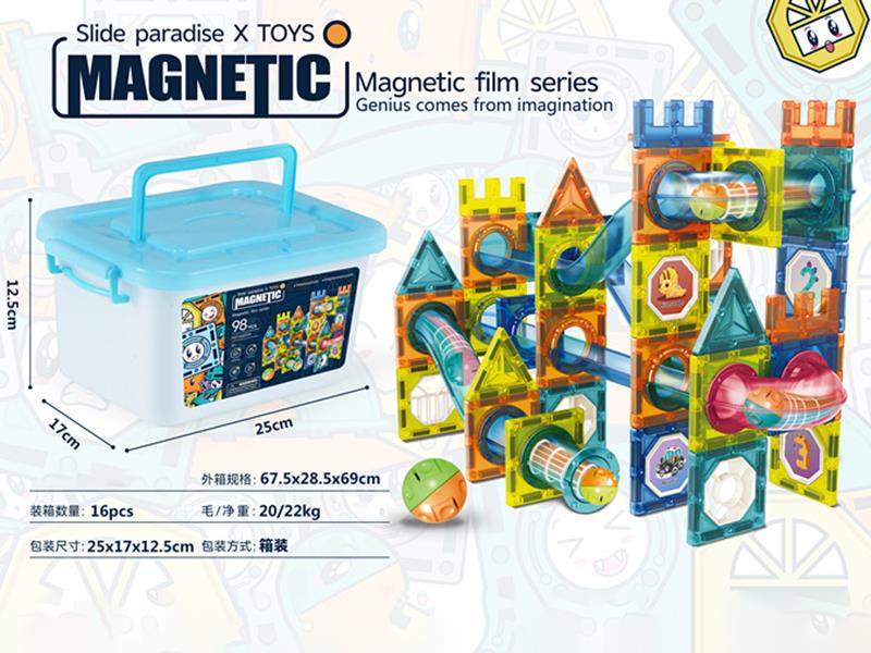 Slide Paradise Toys Magnetic Building Blocks 99pcs