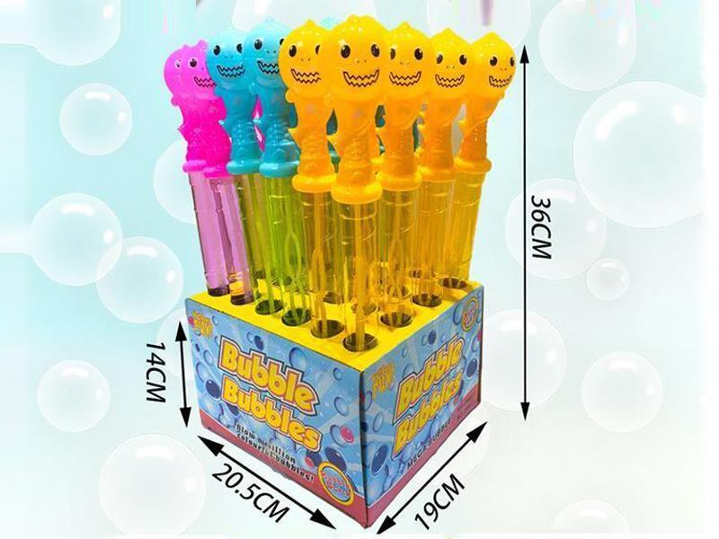 24PCS Shark Cartoon Bubble Stick