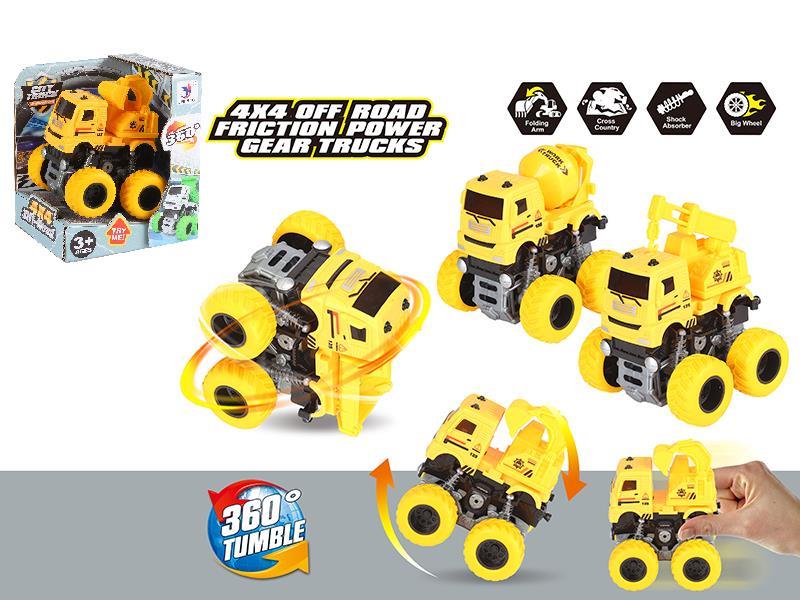 4WD Friction Stunt Engineering Truck