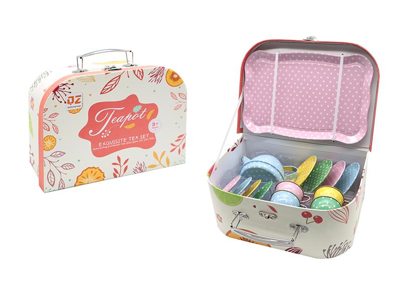 Tinplate Tea Set - Round Dot