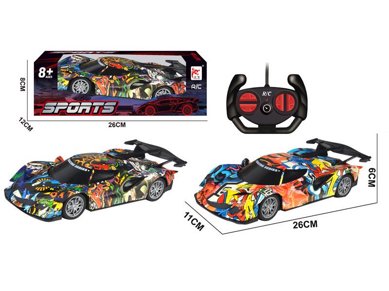 1:16 4-Channel Remote Control Graffiti Sports Car(Not Included Batteries)