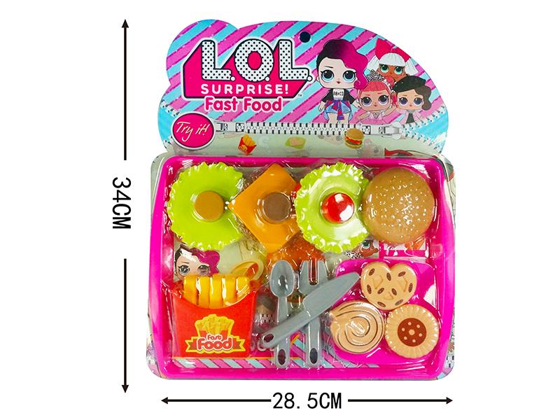 Simulation Hamburger French Fries Cookie Set