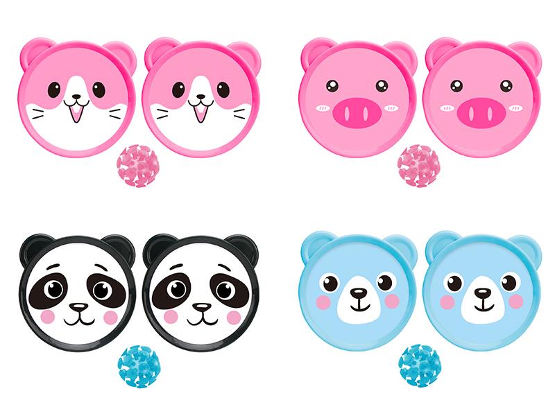 Sucker Ball Animal Racket Set