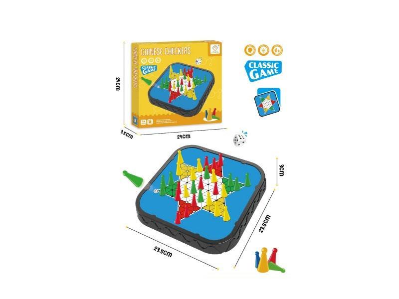 There are 10 red, 10 yellow and 10 green checkers pieces each