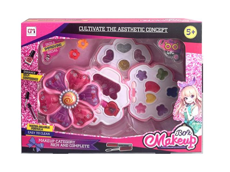 Flower Shaped Three Layers Children's Make Up Set