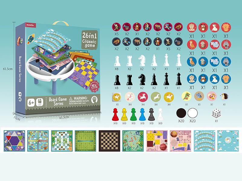 26 In 1 Board Game Table