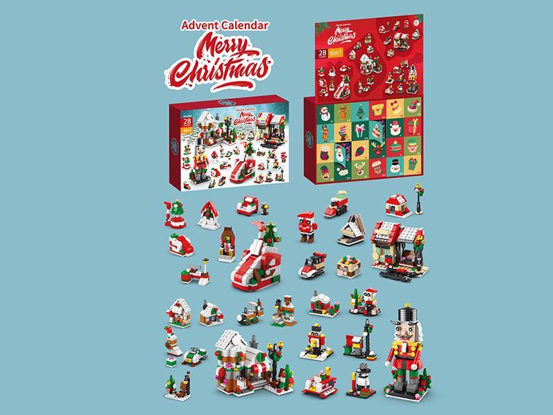 Christmas Building Blocks Advent Calendar 1076PCS