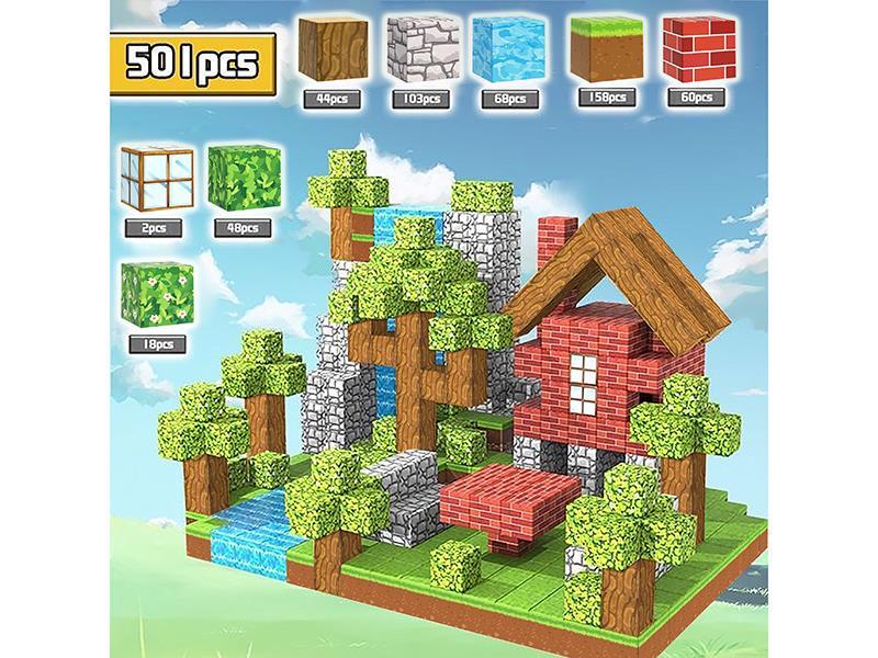 Primitive Forest Magnetic Cube Building Blocks 501pcs