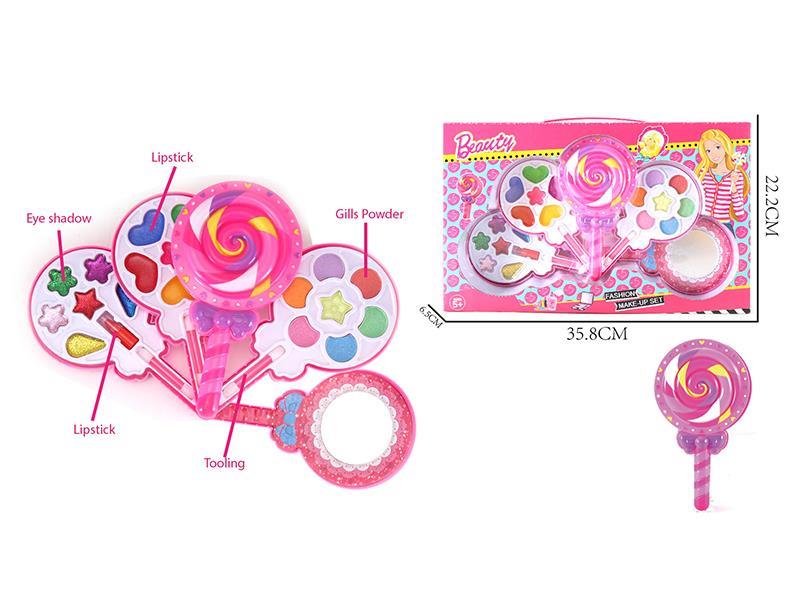 Lollipop Shape Four Layers Makeup Toys