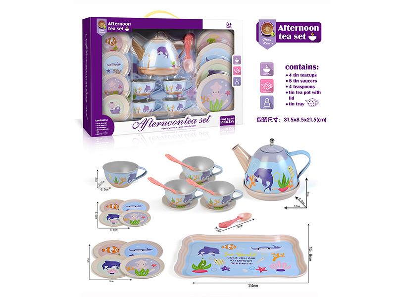 Tinplate Tea Set 18PCS