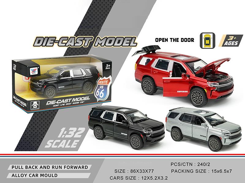 1:32 Chevrolet SUV Pull Back Alloy Model Car(4 Side Doors Open)(1PS)