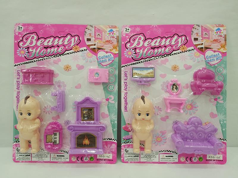 Furniture Set + Barbie