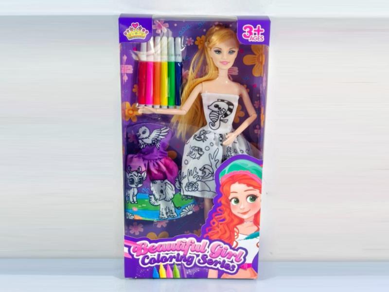 Diy Colored Graffiti Clothes Doll