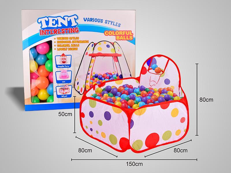 1.5M Ball Pool With Shoot At The Basket And 50PCS 6CM Ocean Balls
