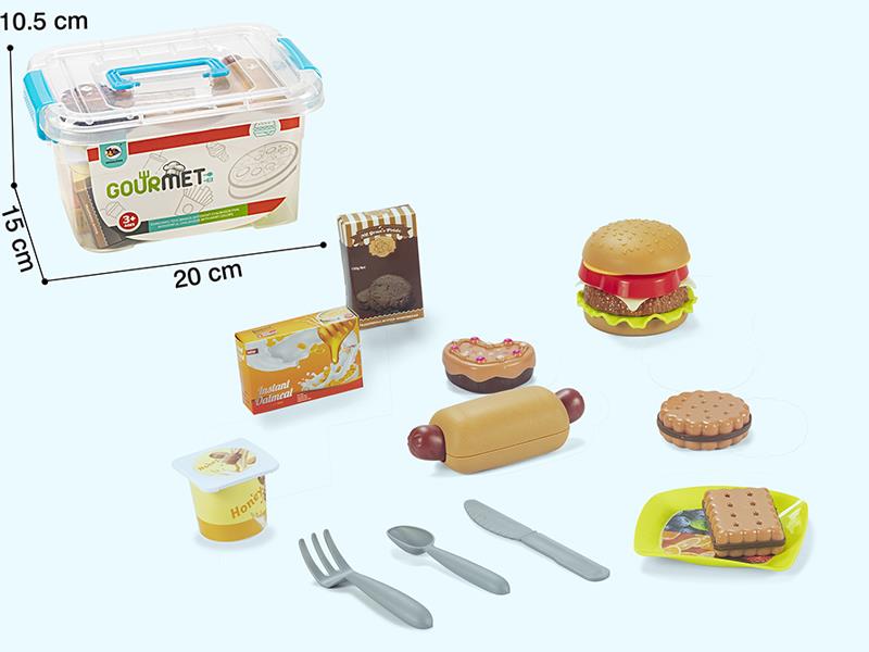 Simulated Hamburger Toy Set 12pcs