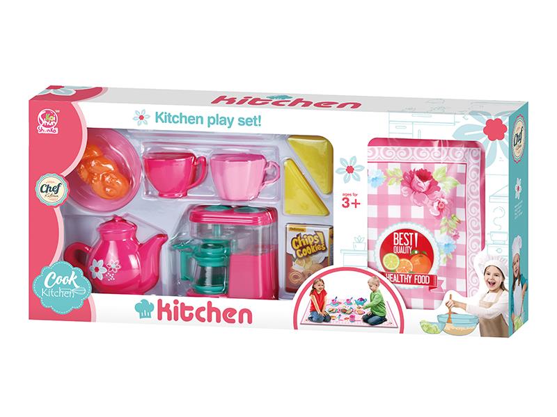 Coffee Machine Tableware Set + Carpet
