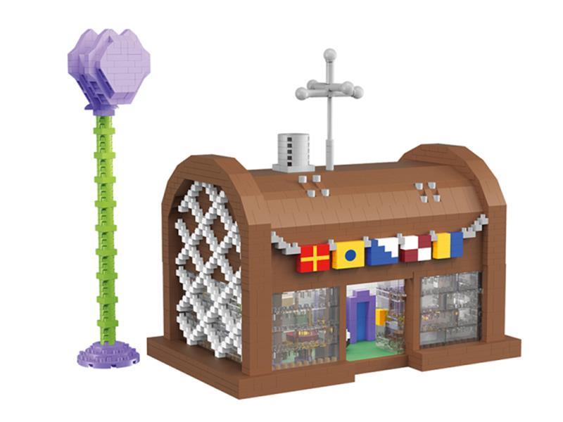 Krusty Krab Restaurant Microparticle Building Blocks(2444pcs)