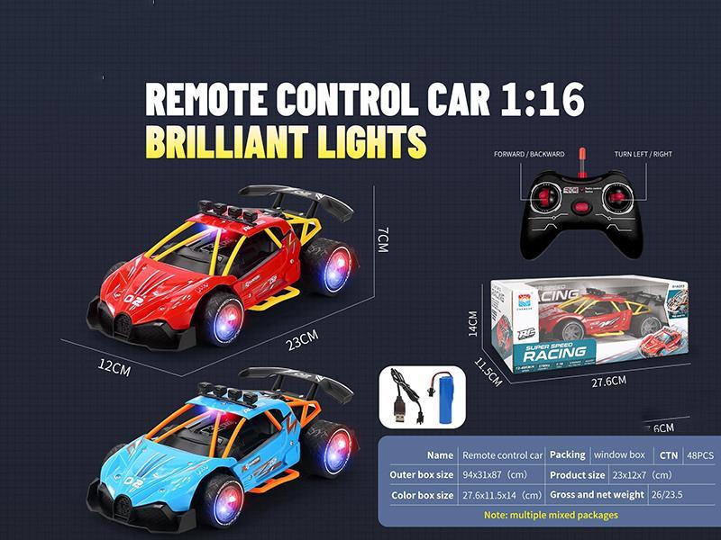 1:16 Bugatti 3D Illuminated High-Speed Supercar With Remote Control