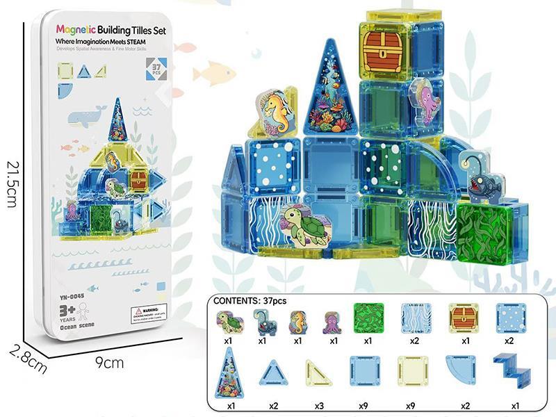 3.75cm Ocean Scene Magnetism Building Blocks 36pcs