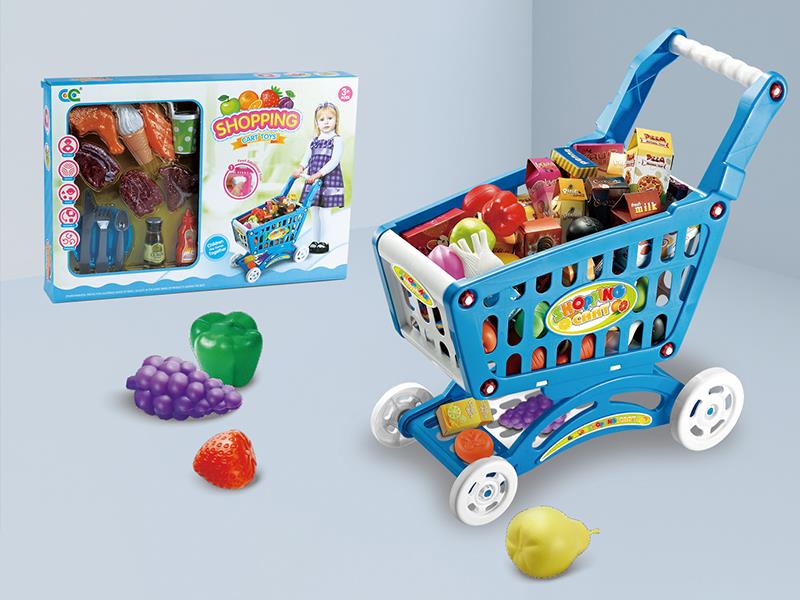 Shopping Cart With Bsteak Toys