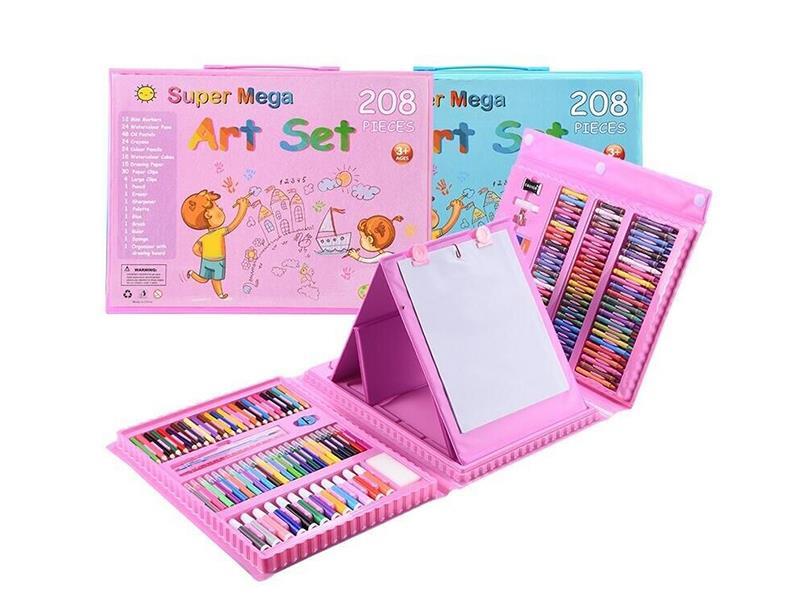 208PC Children's Drawing Stationery Set (English, Large Size)