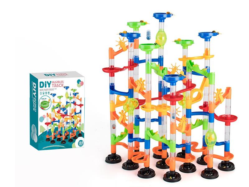 DIY Marbles Track Building Blocks 188pcs