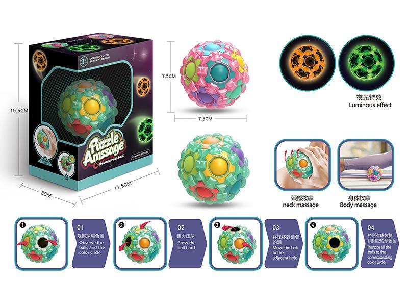 Fingertip Gyro Decompression Massage Ball