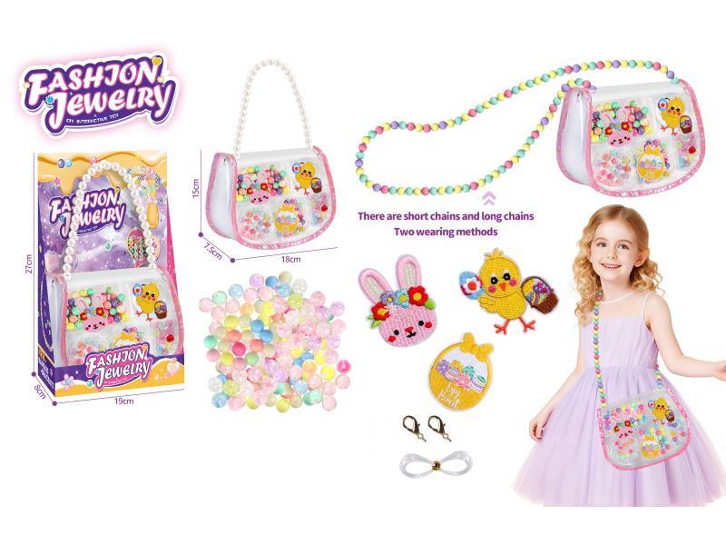 DIY Beads Crossbody Bag 2-In-1 Handmade Easter Theme