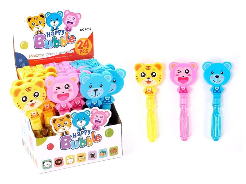 Animal Hand Clapper Bubble Stick 24PCS