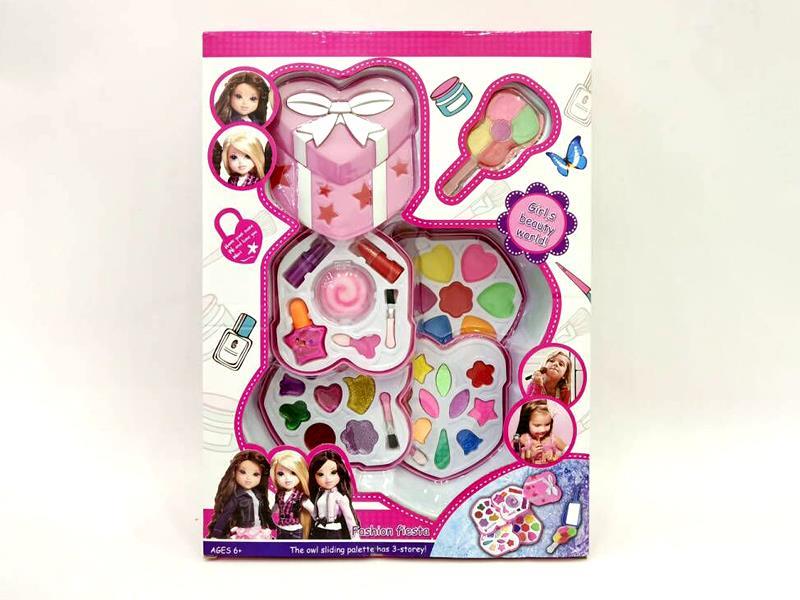 4-Layer Peach Heart Gift Box Makeup