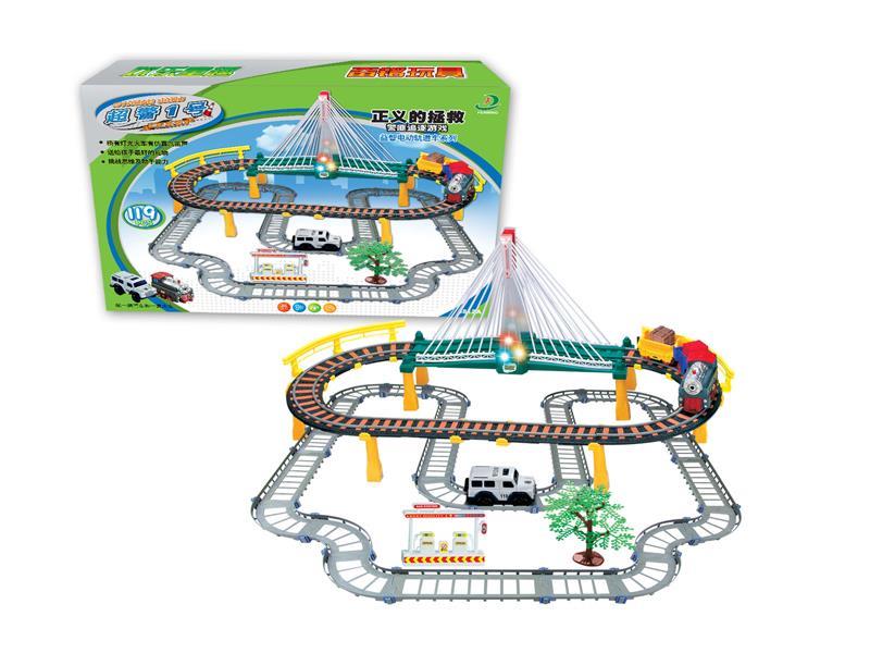 B/O Track Toys With 1 PCS Police Car