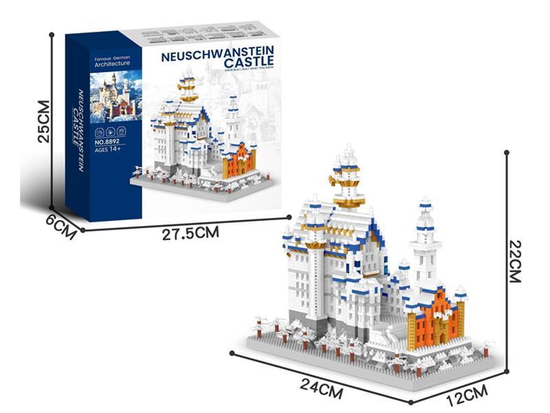 2796PCS Snowy Swan Lake Building Blocks