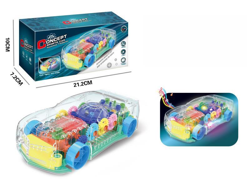 Electric Swivel Transparent Cadillac Sedan With Lights And Music