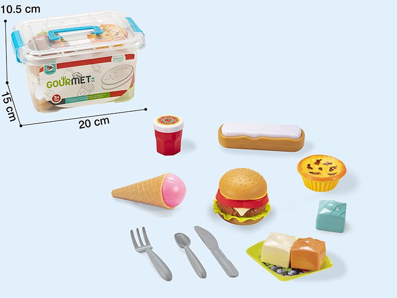 Simulated Hamburger Toy Set 12pcs