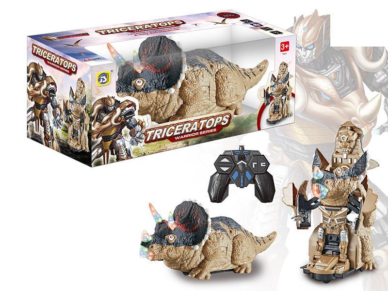 Remote Control one Key Transformation Triceratops (USB,Charging Battery)