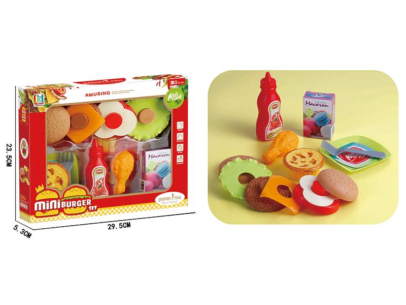 Simulated Hamburger Chicken Nugget Set