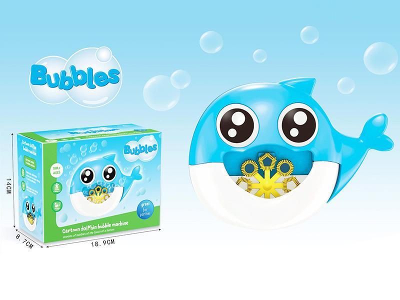 B/O Full-Automatic Dolphin Bubble Machine With Music And Light
