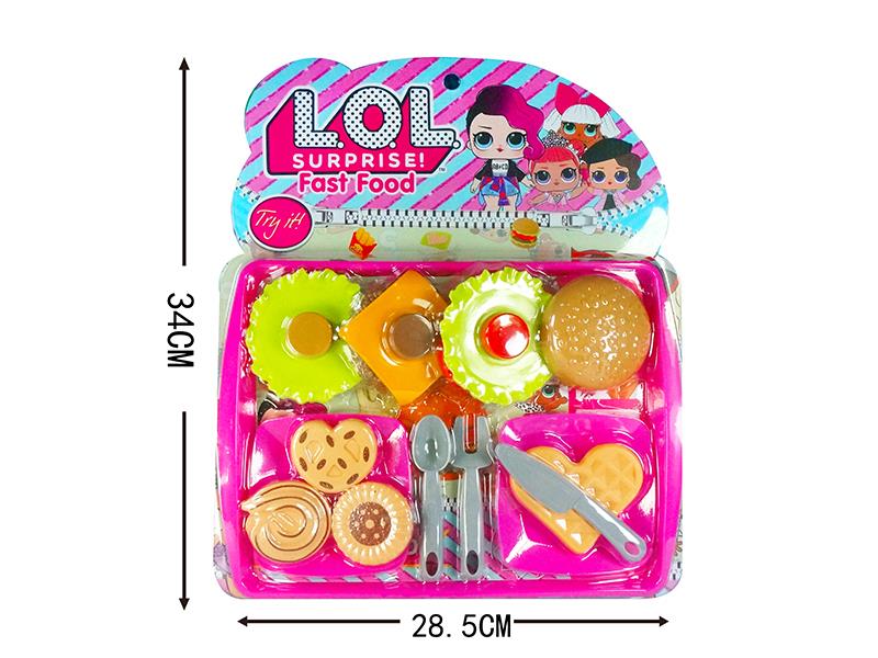 Simulation Hamburger Cookie Waffle Set