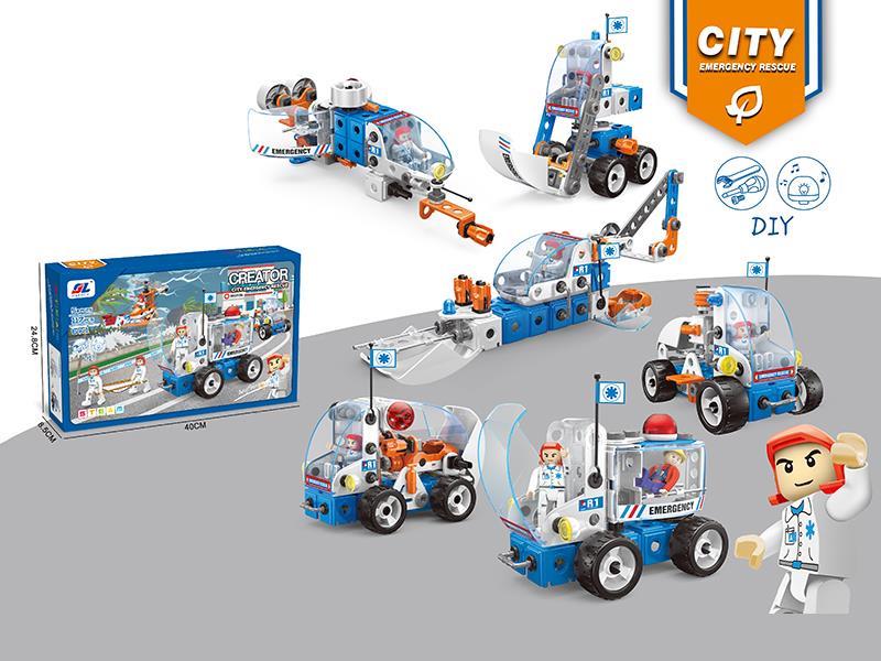 DIY Assembly  Building Block 6 In 1(117PCS)